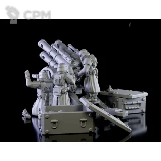 Описание картинки Quattro Cannon от WebWay 3D по цене 850руб | Свободный Рынок Миниатюр - СРМ
