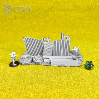 Описание картинки Элемент ландшафта Заборы из хлама 2 от Миниатюры и фигурки по цене 2 040руб | Свободный Рынок Миниатюр - СРМ