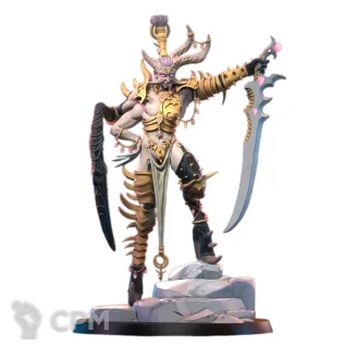Описание картинки Daemon Prince of Slaanesh от 3Д печать миниатюр по цене 1 112руб | Свободный Рынок Миниатюр - СРМ