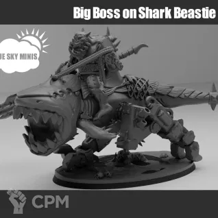 Описание картинки Босс на сквиге. Boss on squig. от у Васи по цене 900руб | Свободный Рынок Миниатюр - СРМ