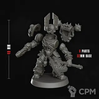 Описание картинки Kharn the Betrayer/ Кхарн Предатель от 3Д печать миниатюр по цене 455руб | Свободный Рынок Миниатюр - СРМ