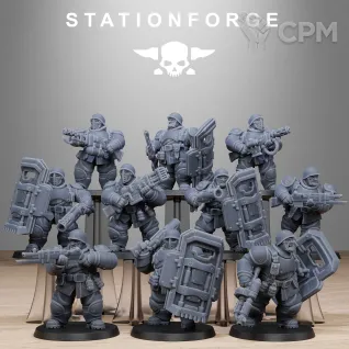 Описание картинки FreeGuard Armored Mutants от Manufactorum76 по цене 525руб | Свободный Рынок Миниатюр - СРМ