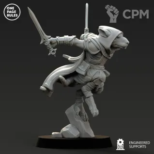 Описание картинки Ratmen - Assassin OPR/Deathmaster от Laboratory of Chaos по цене 100руб | Свободный Рынок Миниатюр - СРМ