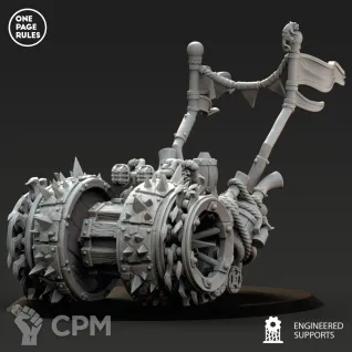 Описание картинки Ratmen - Great Death Roller OPR/Doomwheel от Laboratory of Chaos по цене 700руб | Свободный Рынок Миниатюр - СРМ