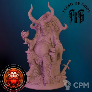 Описание картинки Маммон, бог алчности от Falgrim's_shop по цене 450руб | Свободный Рынок Миниатюр - СРМ