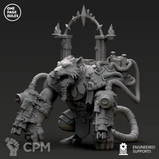 Описание картинки Ratmen - Giant Ogre Priest OPR/Thanquol and Boneripper от Laboratory of Chaos по цене 1 625руб | Свободный Рынок Миниатюр - СРМ