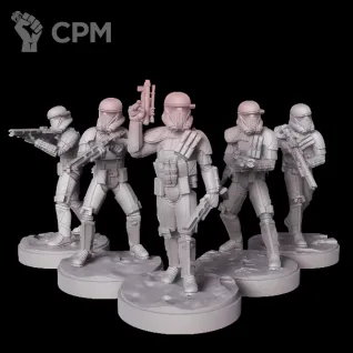 Описание картинки Imperial Ghost Trooper Squad от Орки с наГорки по цене 750руб | Свободный Рынок Миниатюр - СРМ