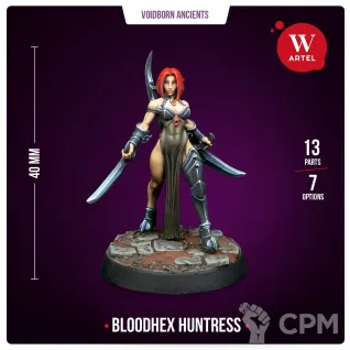 Описание картинки Миниатюра Bloodhex Huntress от Артель W по цене 1 329руб | Свободный Рынок Миниатюр - СРМ
