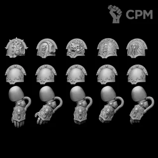 Описание картинки Shoulder pads model “TDA” type Dolor от LDBits по цене 682руб | Свободный Рынок Миниатюр - СРМ