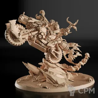 Описание картинки Boss Orc on Bike Фигурка (Warhammer) от GAS3TXD  по цене 4 200руб | Свободный Рынок Миниатюр - СРМ