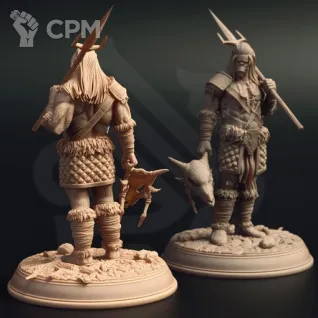 Описание картинки Орк, охотник-следопыт из племени ДжагТар от Dark Craft Hobby по цене 256руб | Свободный Рынок Миниатюр - СРМ