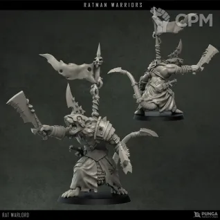 Описание картинки Rat Warlord Kit от Punga Miniatures по цене 800руб | Свободный Рынок Миниатюр - СРМ