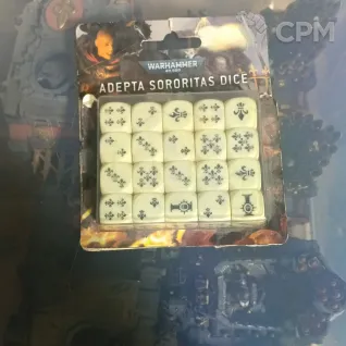 Описание картинки Adepta Sorroritas dice set от Rayadarian по цене 7 500руб | Свободный Рынок Миниатюр - СРМ