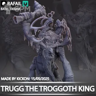 Описание картинки Trugg the Troggoth King от Knight of Light по цене 1 400руб | Свободный Рынок Миниатюр - СРМ