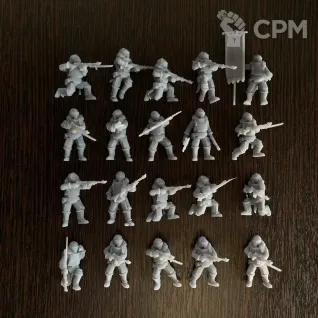 Описание картинки Chaos cultists от Kapers Point по цене 135руб | Свободный Рынок Миниатюр - СРМ