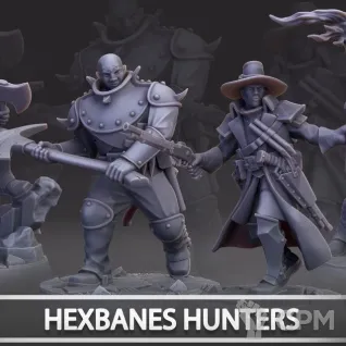Описание картинки Hexbane's Hunters от MrMetalHorror по цене 1 000руб | Свободный Рынок Миниатюр - СРМ