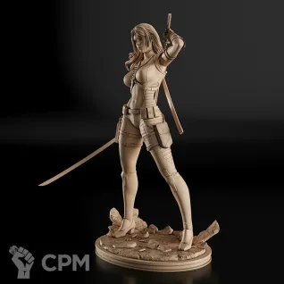 Описание картинки Snake Eyes Female Фигурка (G.I. Joe) от GAS3TXD  по цене 3 900руб | Свободный Рынок Миниатюр - СРМ