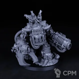 Описание картинки Миниатюра Орк Мек Босс Гневобрюх, Биг Mек, Big Mek от Brother Ork по цене 1 045руб | Свободный Рынок Миниатюр - СРМ