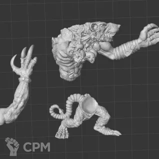 Описание картинки Rat Ogres Mordheim от White Rhino по цене 399руб | Свободный Рынок Миниатюр - СРМ