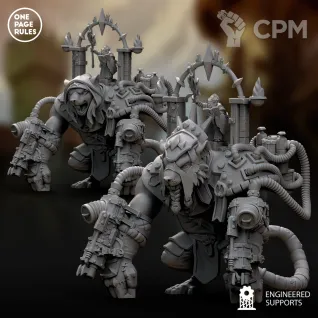 Описание картинки Ratmen - Giant Ogre Priest OPR/Thanquol and Boneripper от Laboratory of Chaos по цене 1 625руб | Свободный Рынок Миниатюр - СРМ