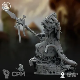 Описание картинки Ratmen - God-Titan OPR/Vizzik Skour Prophet of the Horned Rat от Laboratory of Chaos по цене 2 950руб | Свободный Рынок Миниатюр - СРМ