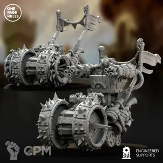 Описание картинки Ratmen - Great Death Roller OPR/Doomwheel от Laboratory of Chaos по цене 700руб | Свободный Рынок Миниатюр - СРМ