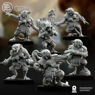 Описание картинки Ratmen - Grenadiers OPR/Acolyte Globadiers от Laboratory of Chaos по цене 200руб | Свободный Рынок Миниатюр - СРМ