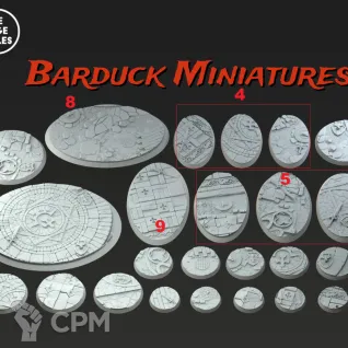 Описание картинки Базы/Подставки Ratmen Круглые 40мм от Barduck Miniatures по цене 529руб | Свободный Рынок Миниатюр - СРМ