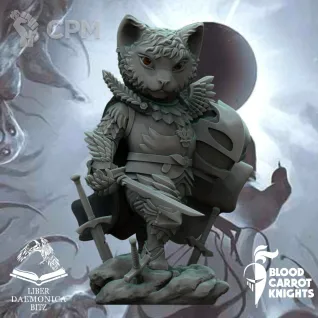 Описание картинки Гриффит | Коллекционная миниатюра 70 мм от Blood Carrot Knights по цене 1 450руб | Свободный Рынок Миниатюр - СРМ