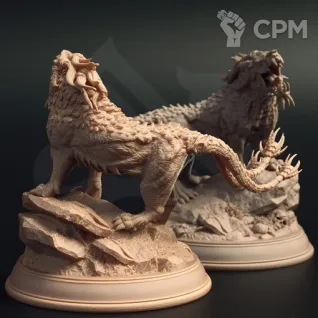 Описание картинки Эстренис, нечестивая пантера от Dark Craft Hobby по цене 780руб | Свободный Рынок Миниатюр - СРМ