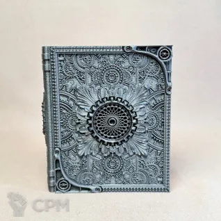 Описание картинки Коробка для карт и кубиков Книга Изобретателя от Миниатюры и фигурки по цене 935руб | Свободный Рынок Миниатюр - СРМ