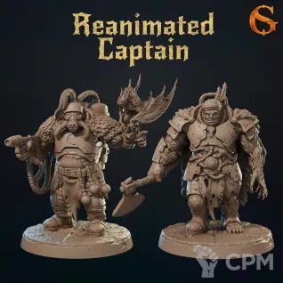 Описание картинки Reanimated Captain от Manufactorum76 по цене 200руб | Свободный Рынок Миниатюр - СРМ