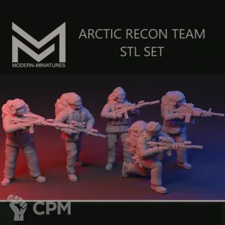Описание картинки Arctic Recon Team от Manufactorum76 по цене 800руб | Свободный Рынок Миниатюр - СРМ