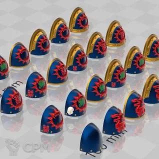 Описание картинки World Eaters Shoulder Pads от Saudad по цене 300руб | Свободный Рынок Миниатюр - СРМ