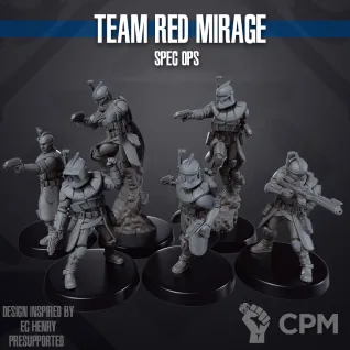 Описание картинки The Red mirage Spec Ops от PocketSized Prints по цене 750руб | Свободный Рынок Миниатюр - СРМ