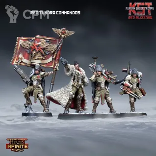 Описание картинки Red Tundra Commandos от PocketSized Prints по цене 750руб | Свободный Рынок Миниатюр - СРМ