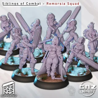 Описание картинки Remorsia Squad от PocketSized Prints по цене 1 300руб | Свободный Рынок Миниатюр - СРМ