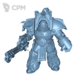 Описание картинки Adeptus Custodes - Aquilon Terminator X3 от 3Д печать миниатюр по цене 1 239руб | Свободный Рынок Миниатюр - СРМ