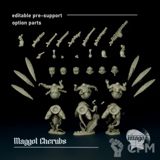 Описание картинки Maggot Cherubs от Manufactorum76 по цене 460руб | Свободный Рынок Миниатюр - СРМ