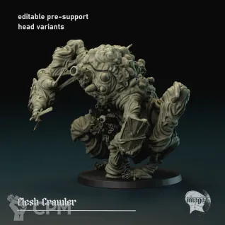 Описание картинки Flesh Crawler от PocketSized Prints по цене 1 900руб | Свободный Рынок Миниатюр - СРМ