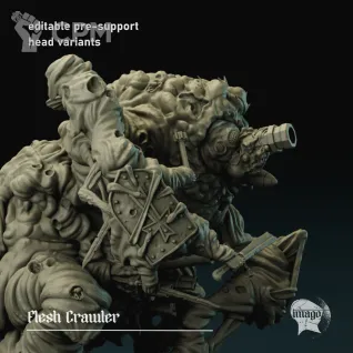 Описание картинки Flesh Crawler от PocketSized Prints по цене 1 900руб | Свободный Рынок Миниатюр - СРМ