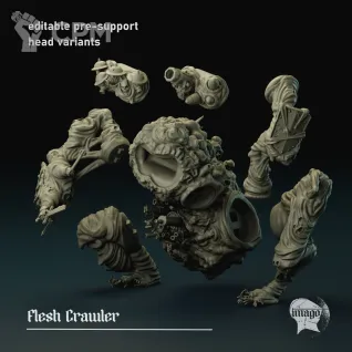 Описание картинки Flesh Crawler от PocketSized Prints по цене 1 900руб | Свободный Рынок Миниатюр - СРМ