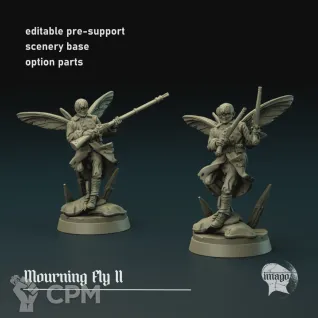 Описание картинки Modular Mourning Fly от Manufactorum76 по цене 225руб | Свободный Рынок Миниатюр - СРМ