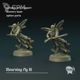 Описание картинки Modular Mourning Fly от Manufactorum76 по цене 225руб | Свободный Рынок Миниатюр - СРМ