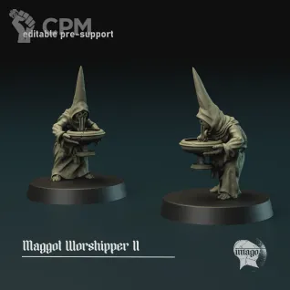Описание картинки Maggot Worshipper от Manufactorum76 по цене 400руб | Свободный Рынок Миниатюр - СРМ