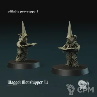 Описание картинки Maggot Worshipper от Manufactorum76 по цене 400руб | Свободный Рынок Миниатюр - СРМ
