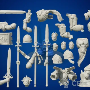 Описание картинки Sanguinary Guard New 3шт + базы от Мастерская Крипов по цене 600руб | Свободный Рынок Миниатюр - СРМ