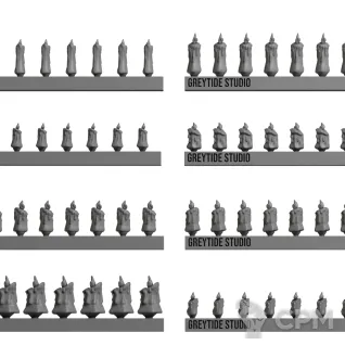 Описание картинки Black Templars Candles от Kapers Point по цене 44руб | Свободный Рынок Миниатюр - СРМ