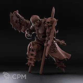 Описание картинки Ренегаты Крига Командник от Laboratory of Chaos по цене 250руб | Свободный Рынок Миниатюр - СРМ