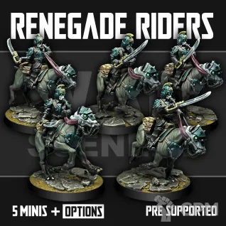 Описание картинки Renegade Riders от Manufactorum76 по цене 1 875руб | Свободный Рынок Миниатюр - СРМ
